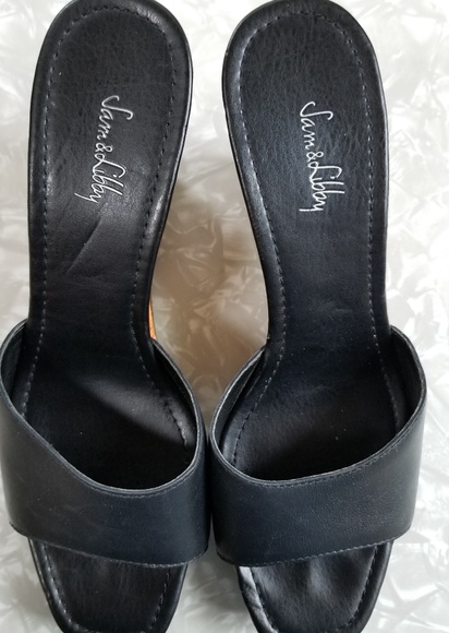 ::FINAL::SAM & LIBBY Colorful Platform Wedge  Sz 8 - Picture 5 of 6